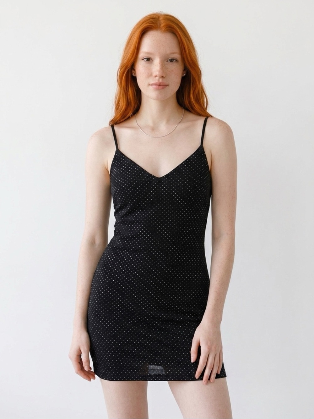 Topshop Black Rhinestone Bodycon Mini Dress | Size US 8 | NWT Style